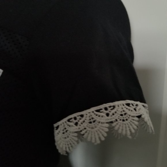 Desigual Girls Tshirt with Lace Trim - Picture 7 of 10